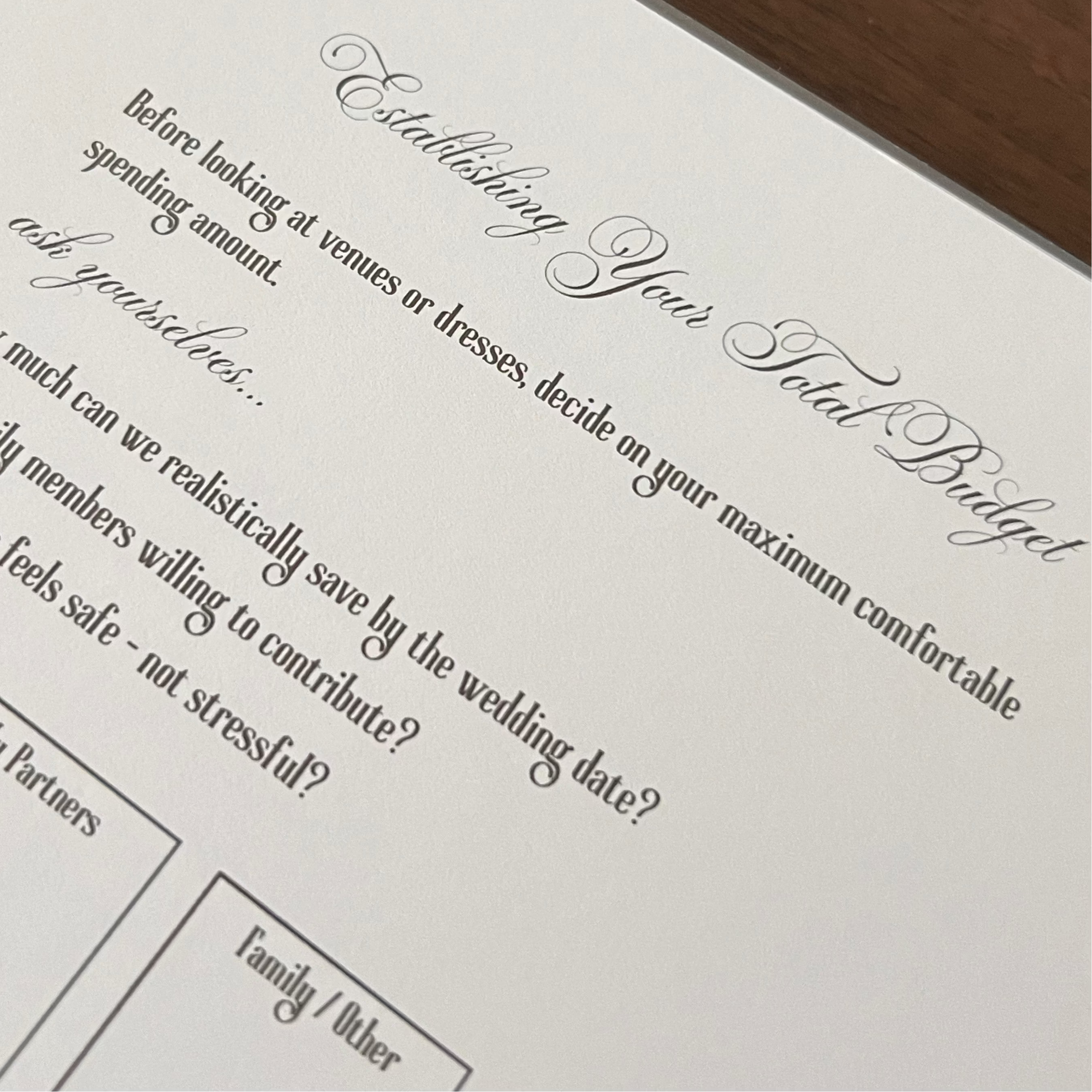 Wedding Planner Binder